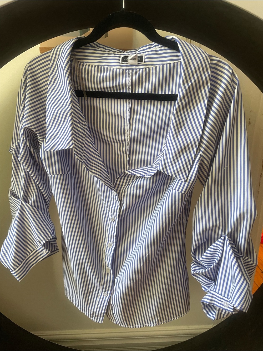 Blue & White Striped Shirt